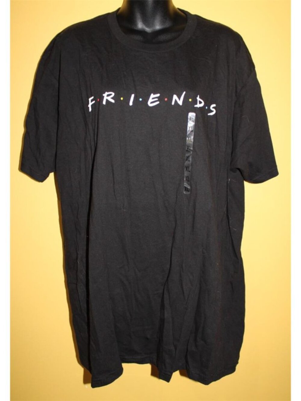 NWT Friends Tee Shirt T-shirt XL Unisex Black With Logo